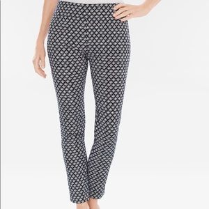 Chico’s Brigitte Geo Slim Ankle Pants EUC